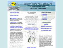 Tablet Screenshot of dauphinislandrentals.com